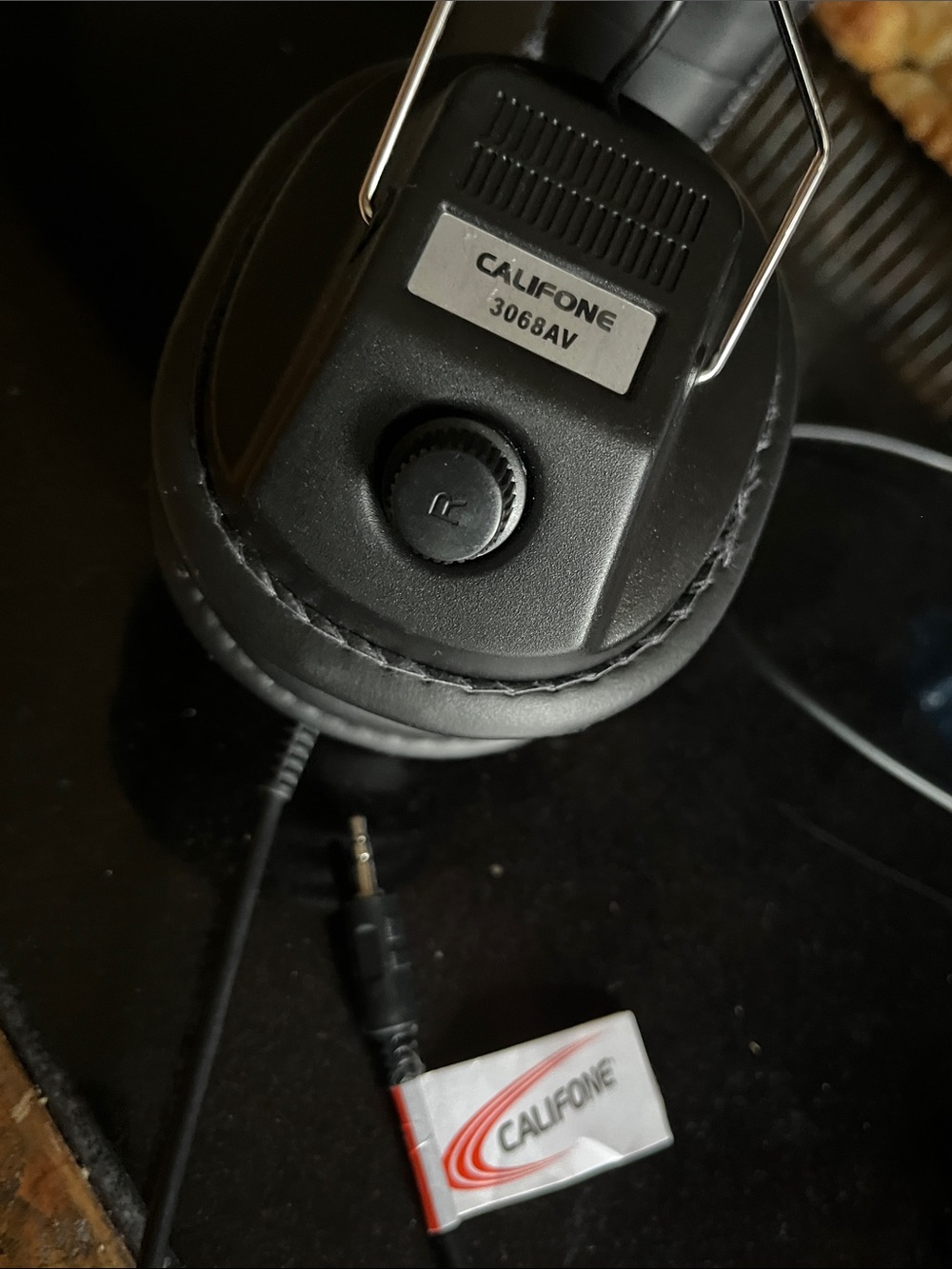 Califone 3068AV Over-Ear Headphones in Black